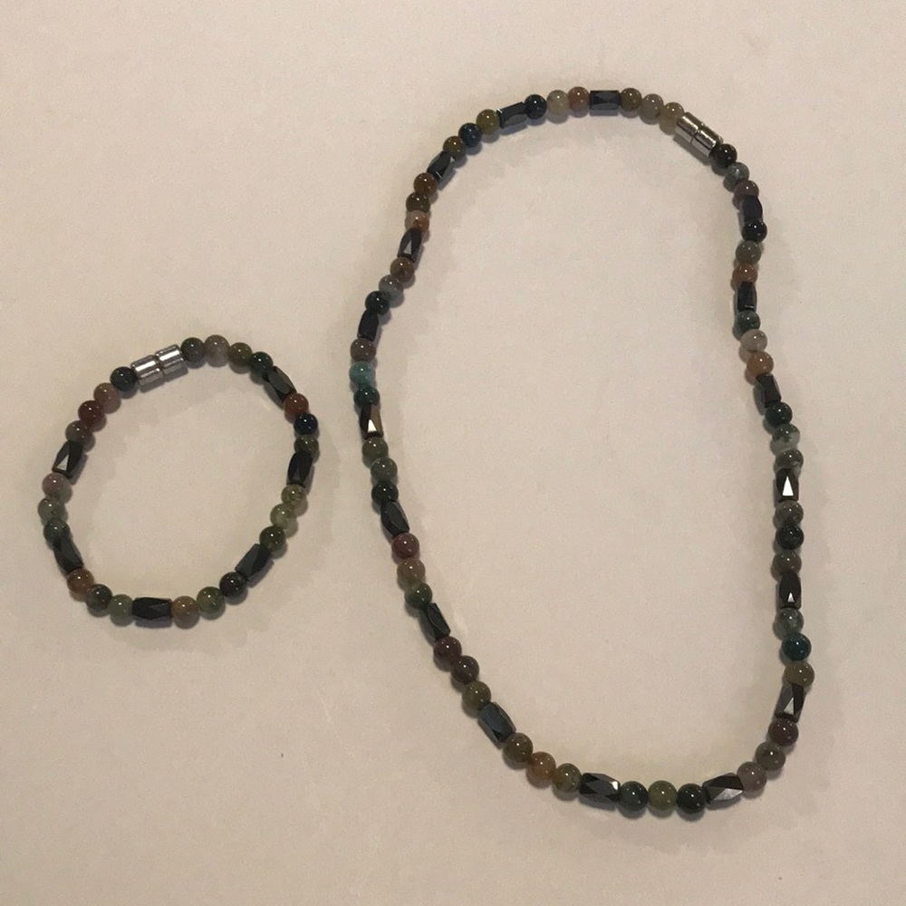 Magnetic Necklace and Bracelet Set